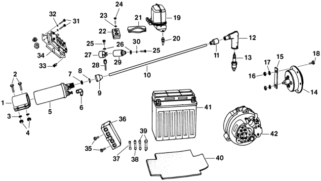 Ersatzteilkatalog Batterie 12V 9A Hupe Z�ndspule Regler Gleichrichter Z�ndung MZ ETZ 250