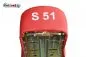 Preview: Sitzbank für Simson S50 S51 S70 schwarz-rot, strukturiert Preview: Sitzbank für Simson S50 S51 S70 schwarz-rot, strukturiert