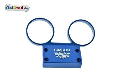 Armaturenträger SIMSON S51, S70 Alu mit Logo blau