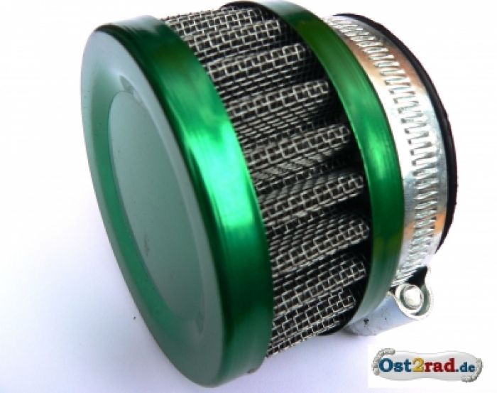Sportluftfilter Moped, Simson, flach, gr�n
