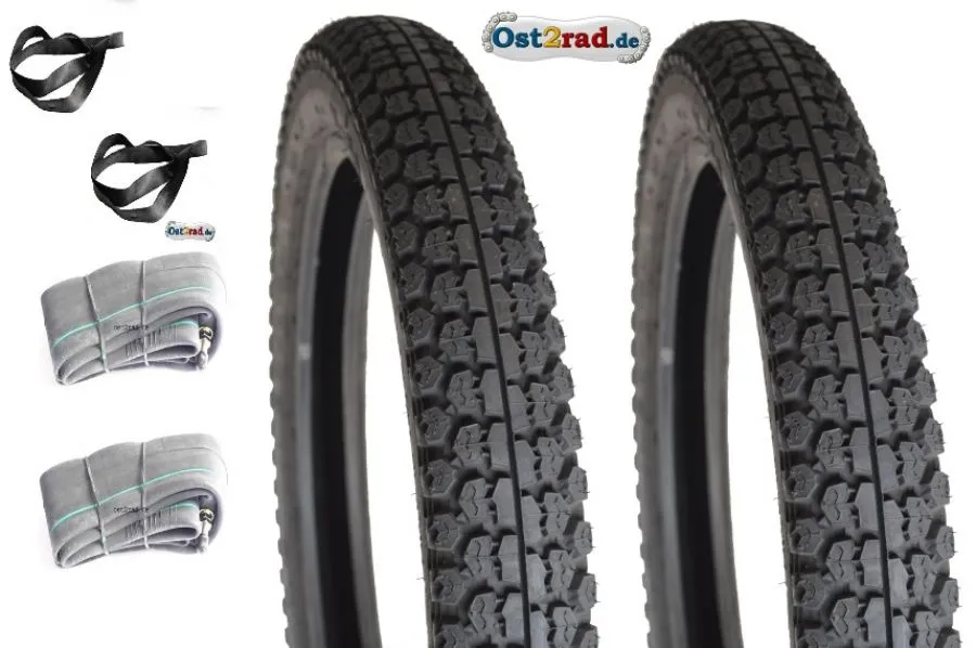 Reifensatz 2x 3,00-18 Reinforced Mitas passend für MZ ES 125 150 Reifensatz 2x 3,00-18 Reinforced Mitas passend für MZ ES 125 150