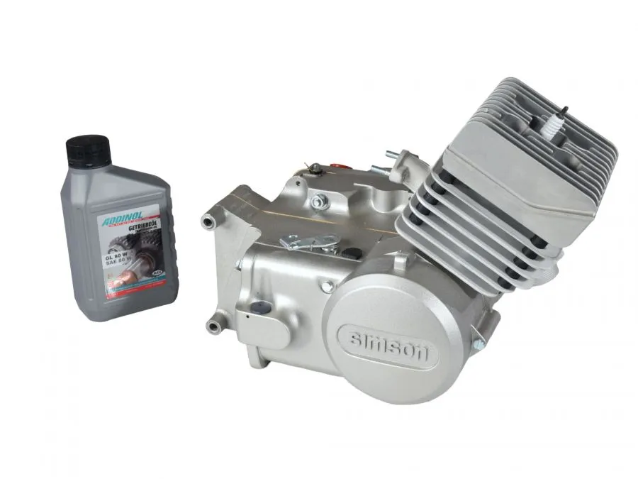 Motor 50ccm 4-Gang Gehäuse ALU-NATUR NPC für S51 KR51/2 SR50 ohne Zündung, Vergaser Motor 50ccm 4-Gang Gehäuse ALU-NATUR NPC für S51 KR51/2 SR50 ohne Zündung, Vergaser