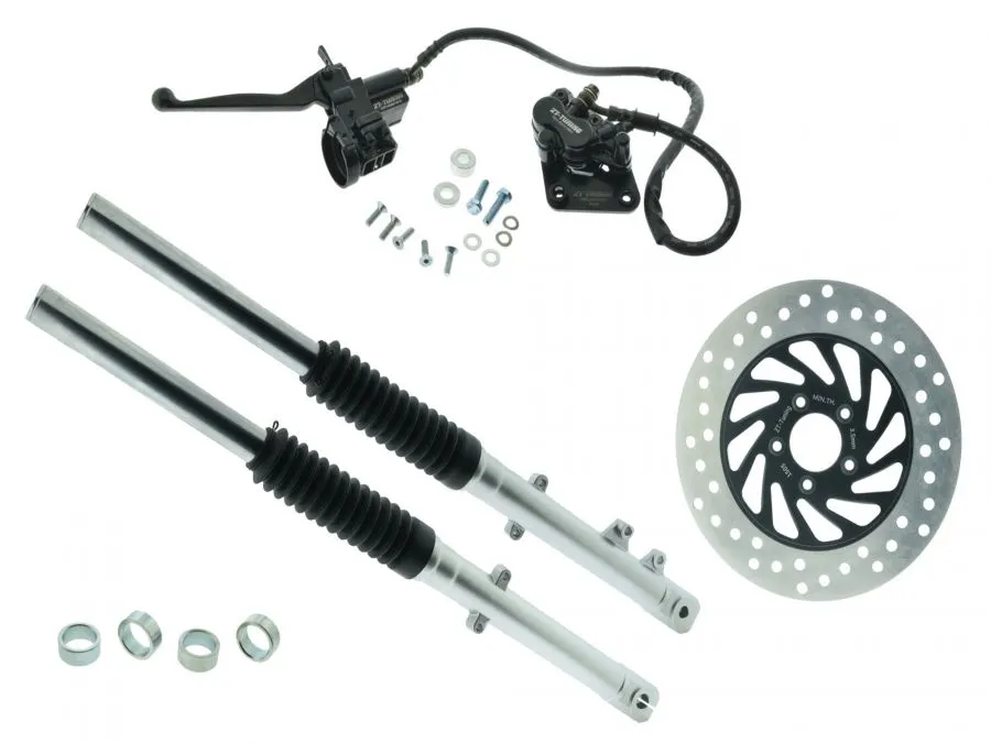 ZT Umbauset SILBER 220mm Bremssattel für Scheibenbremse S51, S70 kurz inkl. Teilegutachten ZT Umbauset SILBER 220mm Bremssattel für Scheibenbremse S51, S70 kurz inkl. Teilegutachten