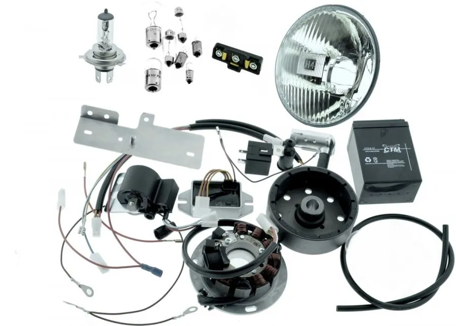 Org. Vape 3 Zündung 12V mit Reflektor H4 für Simson Star Habicht Sperber - mit Scheinwerfer Org. Vape 3 Zündung 12V mit Reflektor H4 für Simson Star Habicht Sperber - mit Scheinwerfer