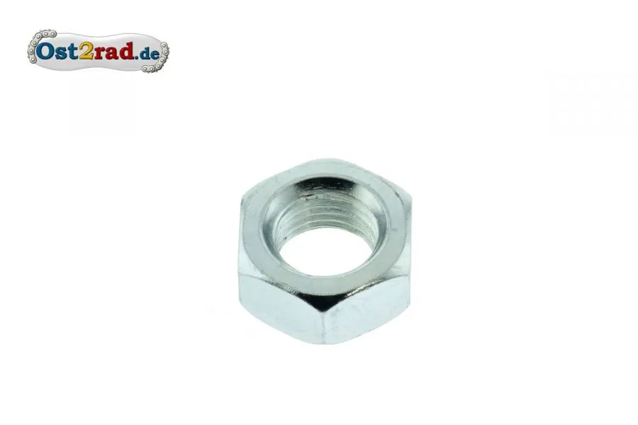 Sechskantmutter M16x1,5 Stahl verzinkt Feingewinde flach Sechskantmutter M16x1,5 Stahl verzinkt Feingewinde flach