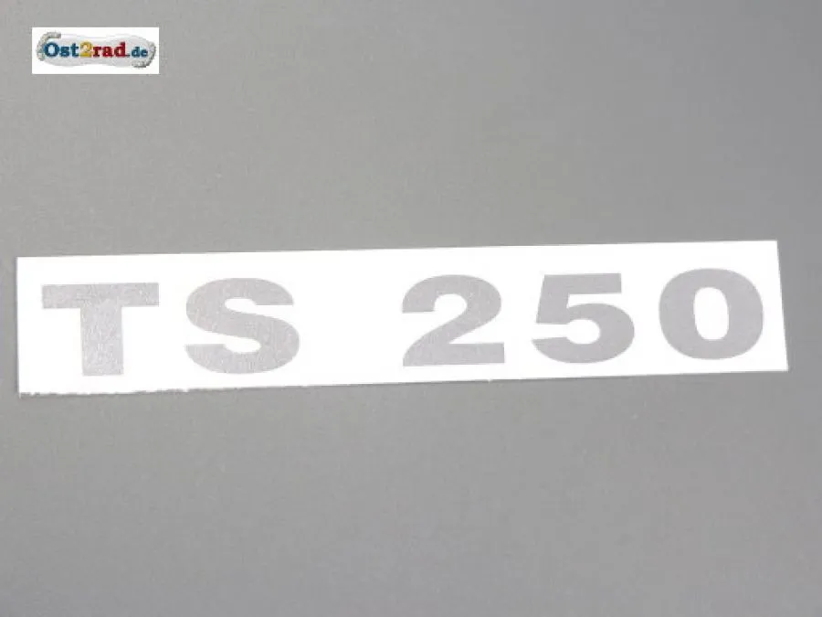 Aufkleber passend für MZ TS250 chrom Aufkleber passend für MZ TS250 chrom
