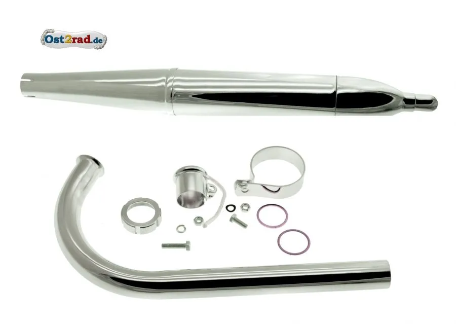 Auspuff 50cm SET SIMSON SR1 SR2 Auspuff 50cm SET SIMSON SR1 SR2