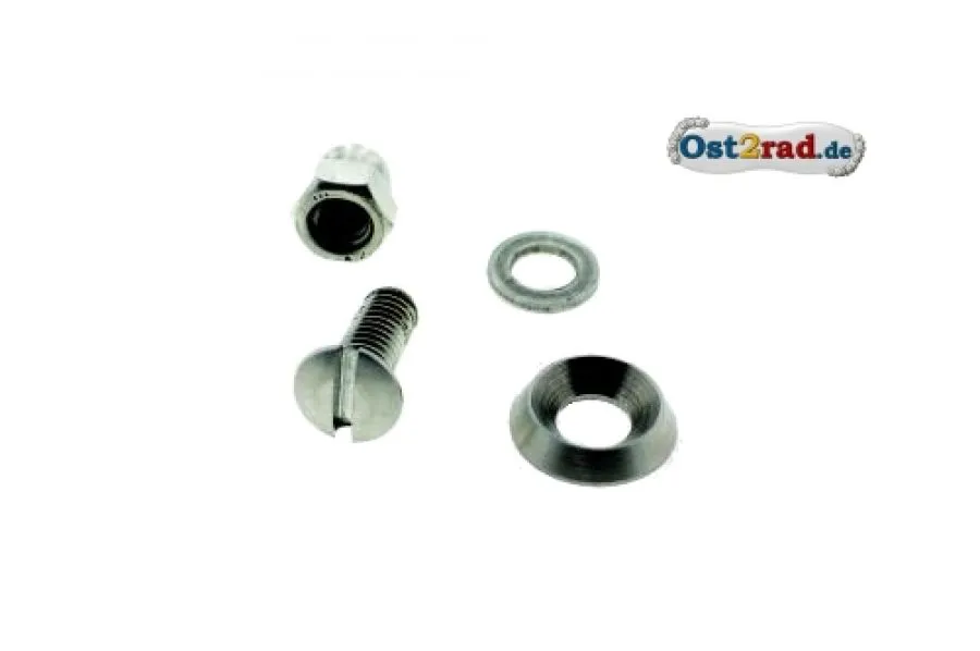 Befestigungsset Knieblech und Haltering Lampe IWL Berliner Roller Befestigungsset Knieblech und Haltering Lampe IWL Berliner Roller