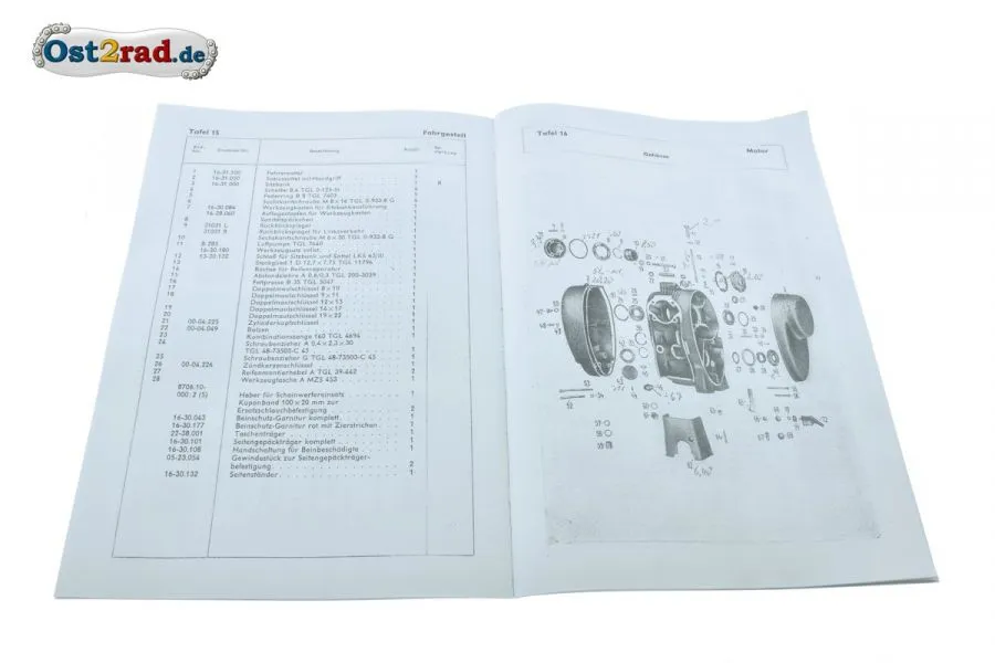 Ersatzteilkatalog passend für MZ ES 175/2 u. 250/2 Ersatzteilkatalog passend für MZ ES 175/2 u. 250/2