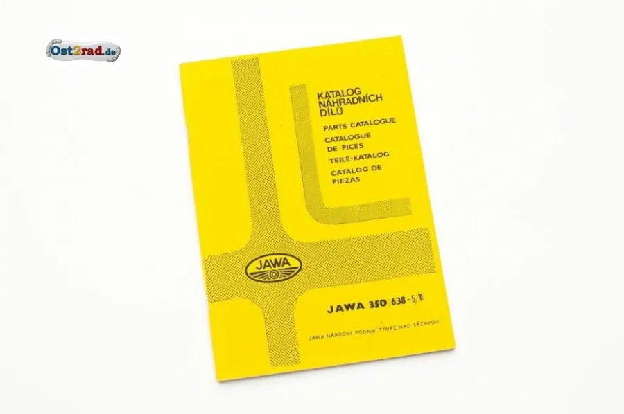 Ersatzteilkatalog JAWA 350 Typ 638 in 4 Sprachen Ersatzteilkatalog JAWA 350 Typ 638 in 4 Sprachen