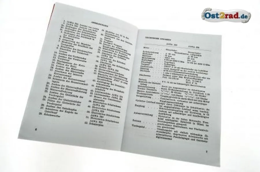 Fahrerhandbuch JAWA Perak 250 350 deutsch Fahrerhandbuch JAWA Perak 250 350 deutsch