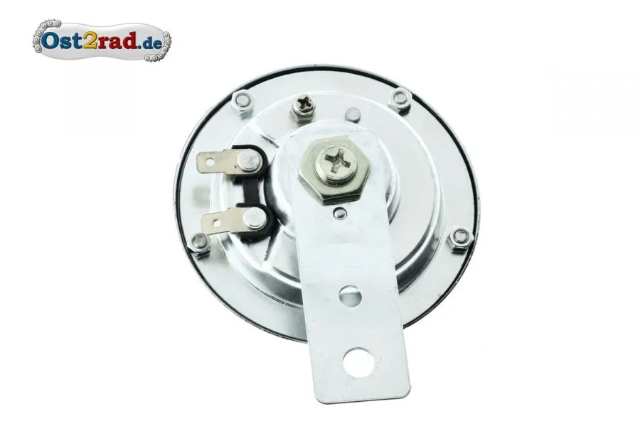Hupe chrom passend für MZ AWO IWL JAWA Oltimer 6V 90mm Hupe chrom passend für MZ AWO IWL JAWA Oltimer 6V 90mm