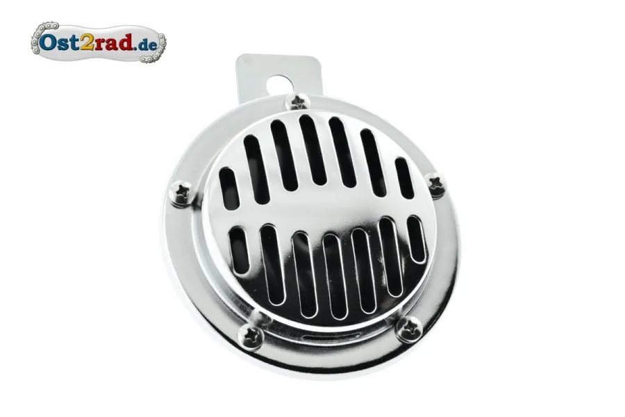 Hupe chrom passend für MZ AWO IWL JAWA Oltimer 6V 90mm Hupe chrom passend für MZ AWO IWL JAWA Oltimer 6V 90mm