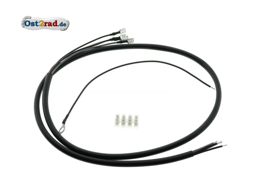 Kabelsatz Bremsschlussleuchte KR51/1 - schwarze Ummantelung, Querschnitt 0,75mm² Kabelsatz Bremsschlussleuchte KR51/1 - schwarze Ummantelung, Querschnitt 0,75mm²