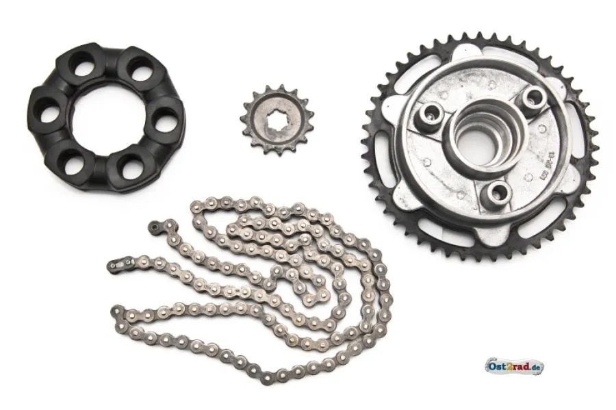 Kettenkit passend für MZ ETS ES TS 125 150 Kettenkit passend für MZ ETS ES TS 125 150