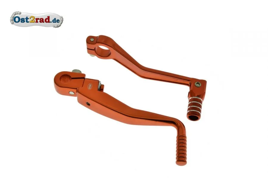 Kickstarterhebel und Schalthebel orange SIMSON S51 S70 Kickstarterhebel und Schalthebel orange SIMSON S51 S70