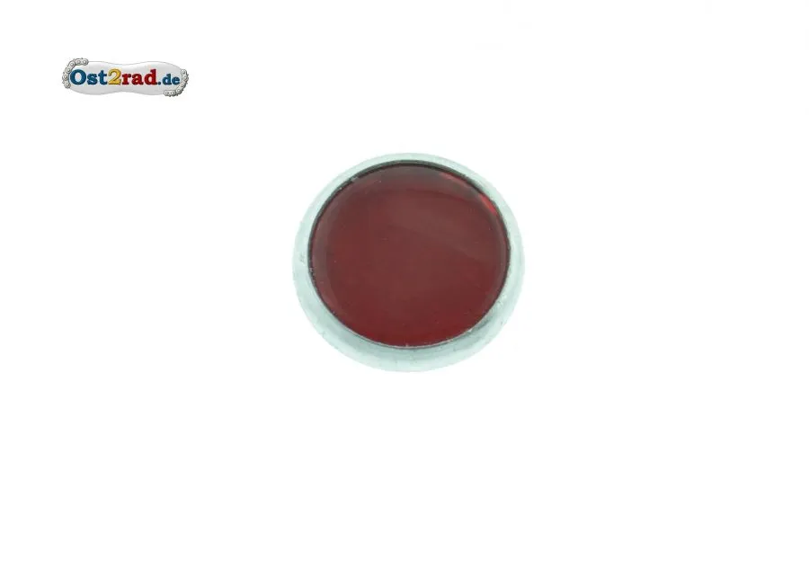 Glas für Kontrollleuchte rot für AWO, BK, RT, Oldtimer Motorräder Glas für Kontrollleuchte rot für AWO, BK, RT, Oldtimer Motorräder
