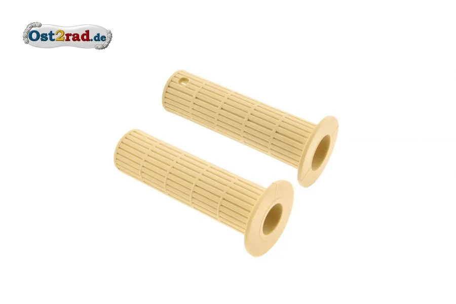 Lenkergriffgummi Set BEIGE, längsgerippt für MZ, TS und ETZ 125 150 250 Lenkergriffgummi Set BEIGE, längsgerippt für MZ, TS und ETZ 125 150 250