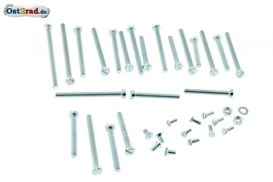 Schraubensatz Motor passend für MZ ES175/1 ES250/1 ES300 Schlitz Schraubensatz Motor passend für MZ ES175/1 ES250/1 ES300 Schlitz