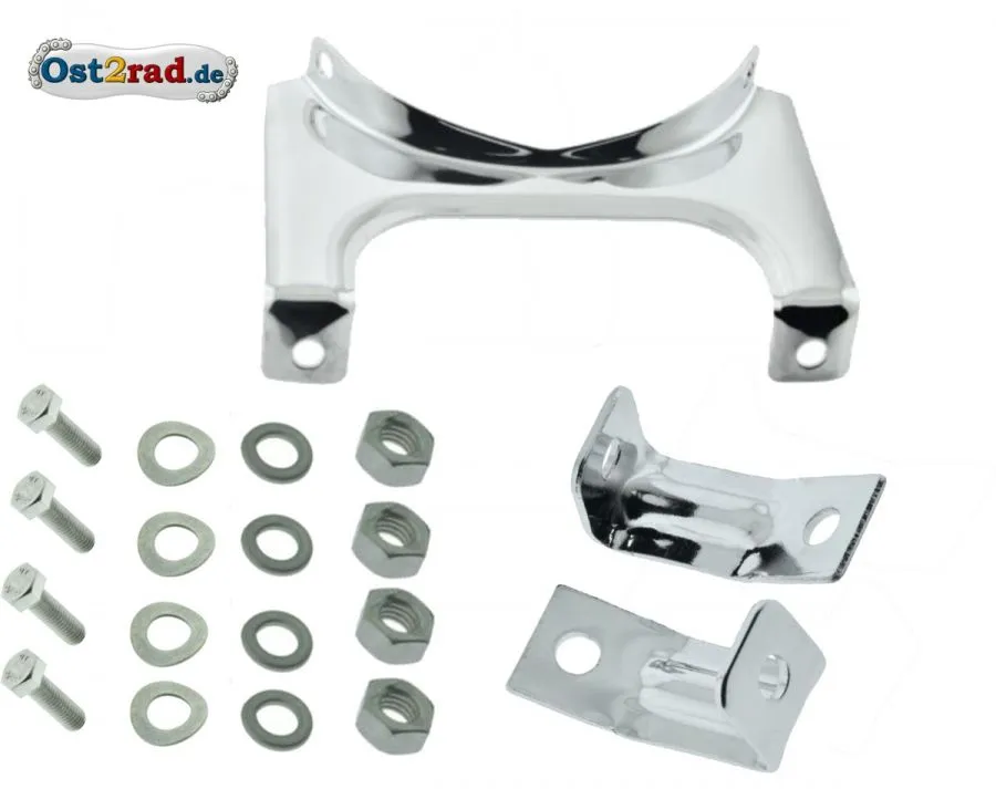 Set Halterungen für Gepäckträger Simson SR4- mit Schrauben Set Halterungen für Gepäckträger Simson SR4- mit Schrauben