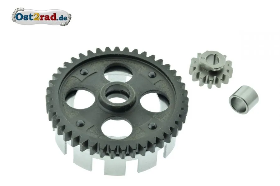 Set Kupplungszahnrad und Antriebsritzel 43/13 Zähne SIMSON SR1 SR2 KR50 Set Kupplungszahnrad und Antriebsritzel 43/13 Zähne SIMSON SR1 SR2 KR50