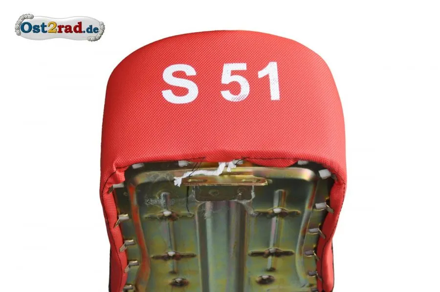 Sitzbank für Simson S50 S51 S70 schwarz-rot, strukturiert Sitzbank für Simson S50 S51 S70 schwarz-rot, strukturiert