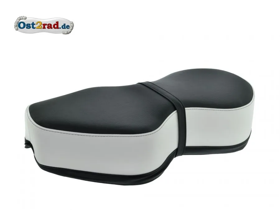 Sitzbank SCHWARZ-WEISS Jawa CZ 125 - 350 Kyvacka in Form einer 8 Sitzbank SCHWARZ-WEISS Jawa CZ 125 - 350 Kyvacka in Form einer 8
