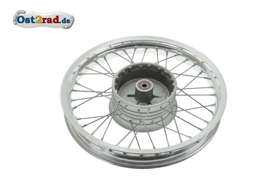 Speichenrad hinten komplett für MZ ETZ 250 Alu - Edelstahl Speichenrad hinten komplett für MZ ETZ 250 Alu - Edelstahl