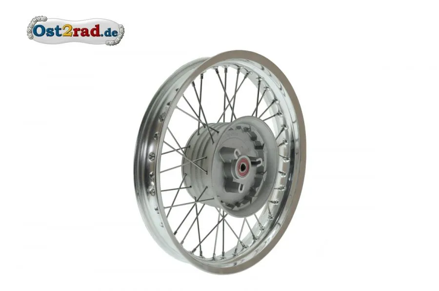 Speichenrad hinten komplett für MZ ETZ 250 Alu - Edelstahl Speichenrad hinten komplett für MZ ETZ 250 Alu - Edelstahl