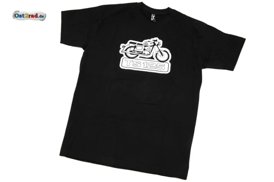 T-Shirt passend für MZ TS 125 schwarz T-Shirt passend für MZ TS 125 schwarz