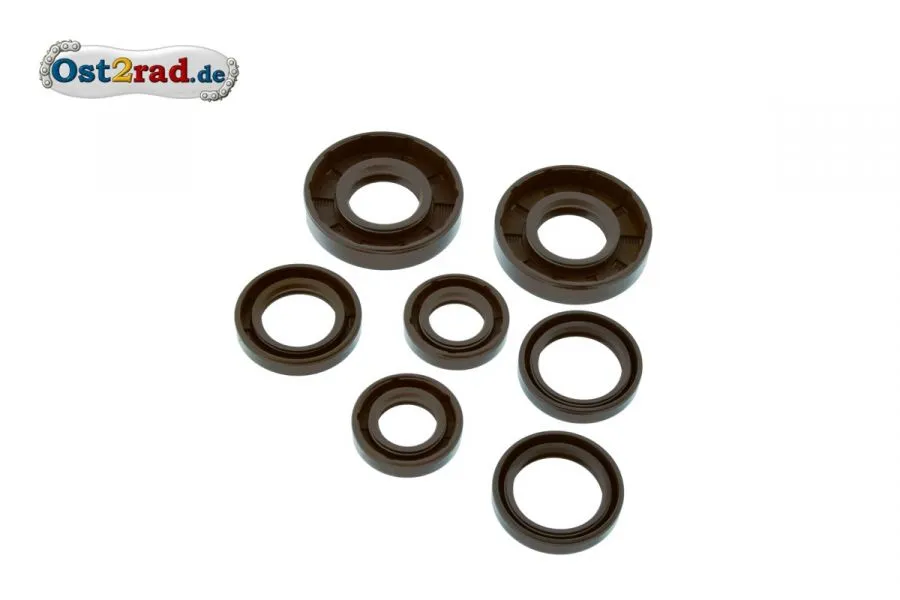 Satz Wellendichtringe Motor 7-teilig IWL Troll FKM braun Satz Wellendichtringe Motor 7-teilig IWL Troll FKM braun