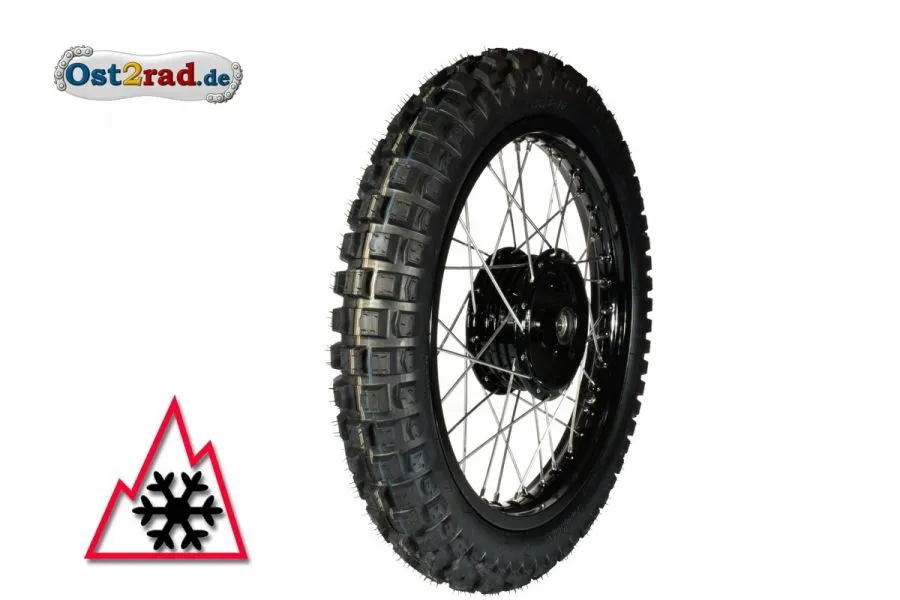 1 STÜCK Winter-Komplettrad SCHWARZ 2.75-16 für Simson S50 S51, Alu-Edelstahl 1 STÜCK Winter-Komplettrad SCHWARZ 2.75-16 für Simson S50 S51, Alu-Edelstahl