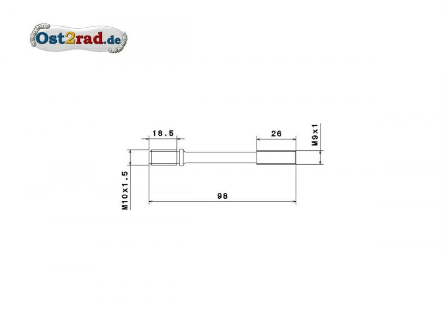 Zuganker Zylinderkopf Motor Simson AWO 425 Zuganker Zylinderkopf Motor Simson AWO 425