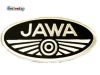 Aufn�her Jawa Logo oval gro� schwarz/silber