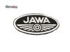 Aufn�her Jawa Logo oval klein schwarz/silber