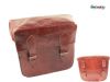 Oldtimer Motorradtasche aus Leder braun