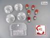 Umbausatz 12V Blinker rund + R�cklicht eckig wei� MZ und SIMSON