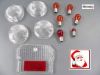 Umbausatz 12V Blinker rund + R�cklicht eckig wei� MZ und SIMSON