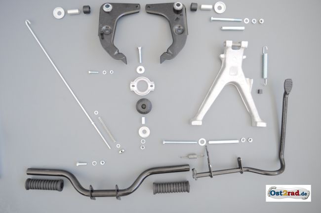 Kippst&auml;nder Fu&szlig;rasten Motorlager Fu&szlig;bremse Simson S51