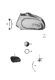 Tafel 16 Kraftstoffbehälter, Benzinhahn