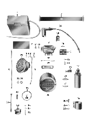 Tafel 20 Batterie, Regler, Zündspule, Bremsschlußkennzeichenleuchte, Klemmbrett und Sicherung, Glühlampen, Zündkabel