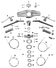 Tafel 3 Fahrgestell Lenker, Lenkerhebel, Seilzüge