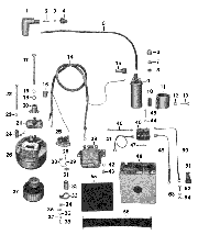 Tafel 13 Elektrische Ausrüstung Lichtmaschine, Regler, Batterie, Zündspule