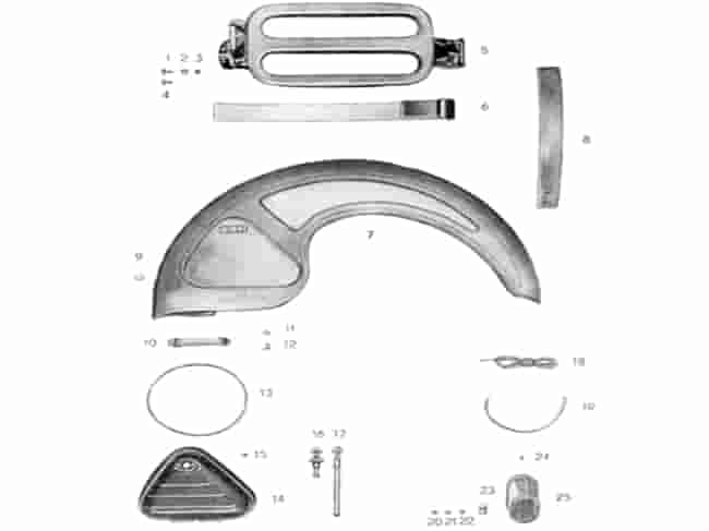 Gepäckträger Schutzblech hinten - SR2
