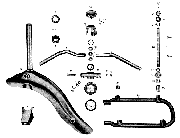 Tafel 10 Lenker, Steuerkopf und vorderer Schwingarm ES