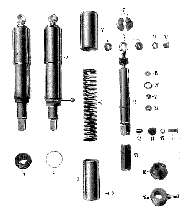 Tafel 11 Federbeine - Vorder- und Hinterrad ES