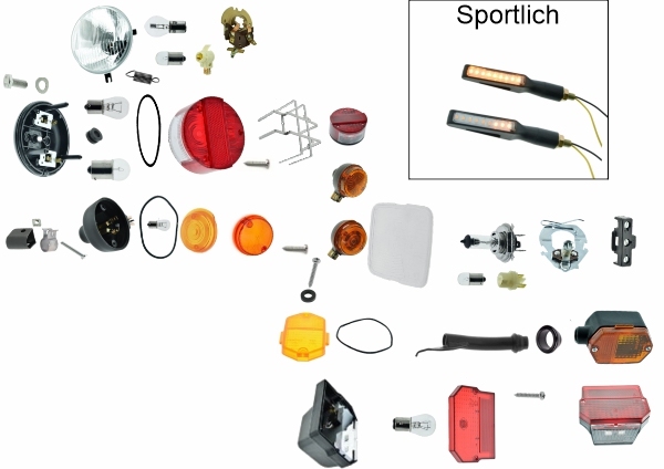 Blinker Scheinwerfer Rücklicht - SR50 SR80