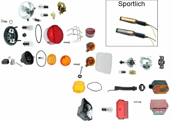 Blinker Scheinwerfer Rücklicht - SR50 SR80
