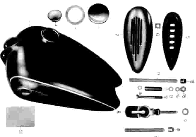 Kraftstoffbehälter, Benzinhahn BK 350