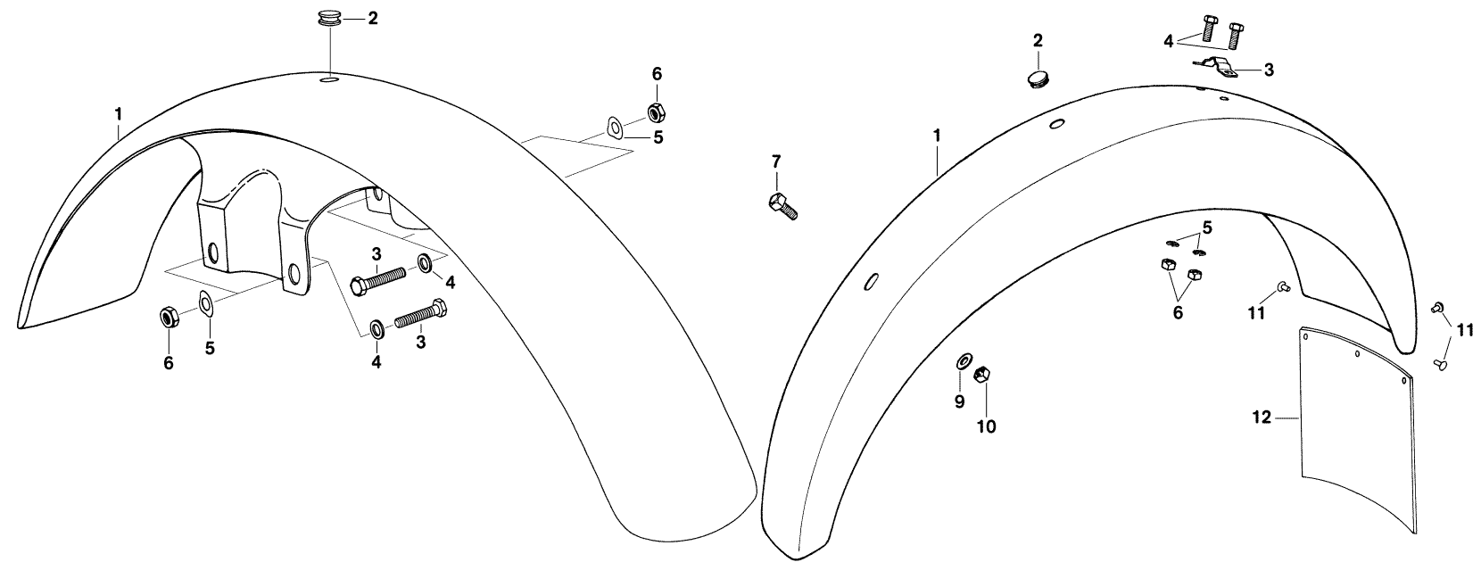 Ersatzteilkatalog Fahrgestell Kotflügel vorn und hinten MZ ETZ 125/150